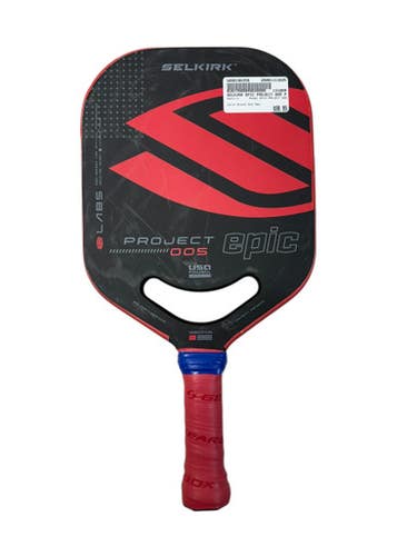 Used Selkirk EPIC PROJECT 005 Pickleball Racquet Black And Red 11835-S000198359