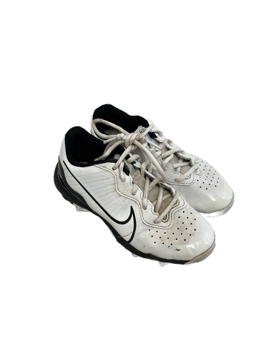 Used Nike ALPHA HUARACHE BB/SB Cleats White Junior 01 11692-S000139325