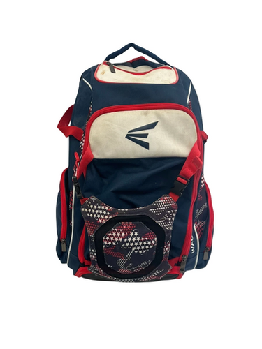Used Easton WALK OFF BB/SB Player Backpack White/Red/Navy 11692-S000141413