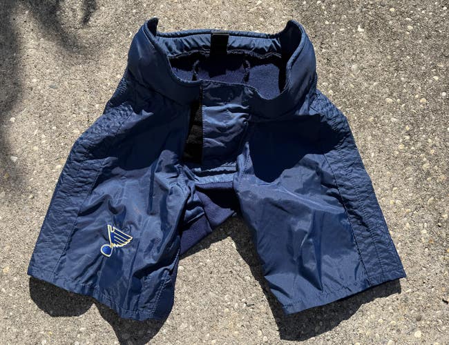CCM PP90 Med Shell Pro Stock (Used) St. Louis Blues Tarasenko Navy Blue Pant Girdle