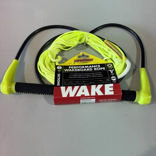 Wakeboard Rope 75ft Yellow