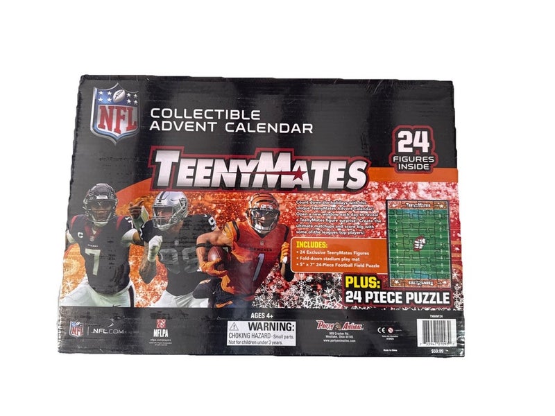 NFL TeenyMates Advent Calendar 24 Figures & Puzzle
