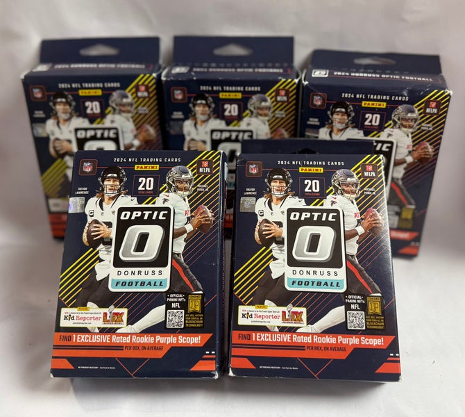 17 sealed boxes Donruss Optic Football cards 2024
