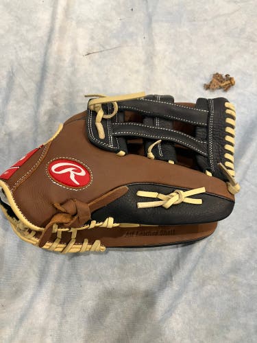 Brown Rawlings Premium Series RH Outfield Baseball Glove 12.75" (Used)