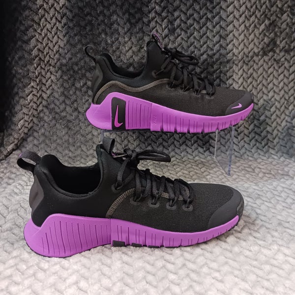 Nike Free Metcon 6 Black Vivid Purple FJ7126 009 Women's Size 8