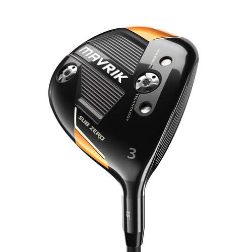 LEFT HANDED CALLAWAY 2020 MAVRIK SZ FAIRWAY 3 WOOD GRAPHITE STIFF STANDARD ALDILA ROGUE WHITE 130 M