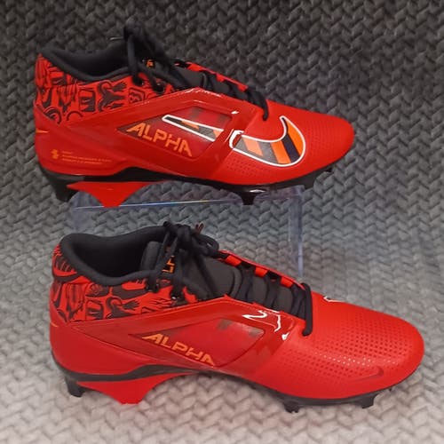 Nike Alpha Menace 4 Pro Mens NRG Picante Red Black Football FQ3984 600 Size 11.5