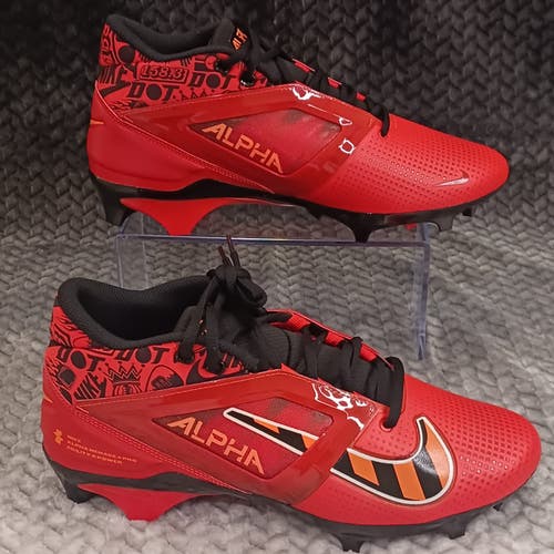 Nike Alpha Menace 4 Pro Mens NRG Picante Red Black Football FQ3984 600 Size 9.5