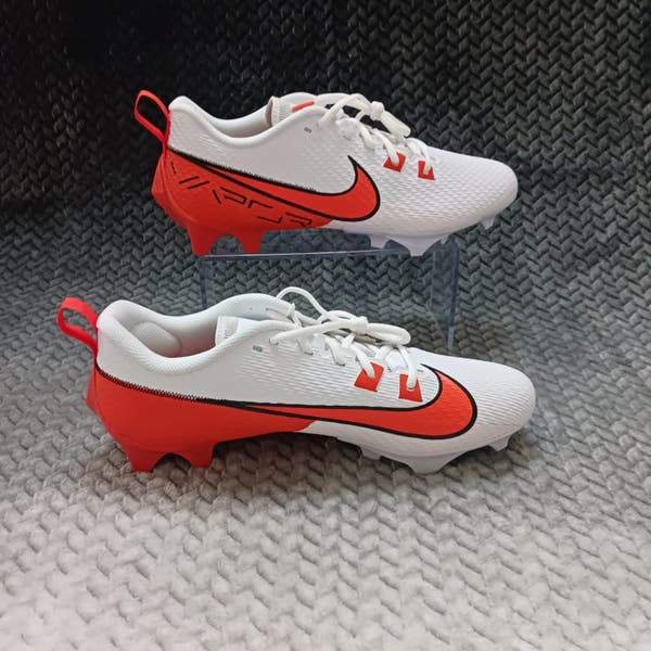 Nike Vapor Edge Speed 360 2 White Orange Football Cleats  display picture 1