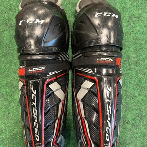 Senior CCM JetSpeed FT390 Shin Pads 13" (Used)