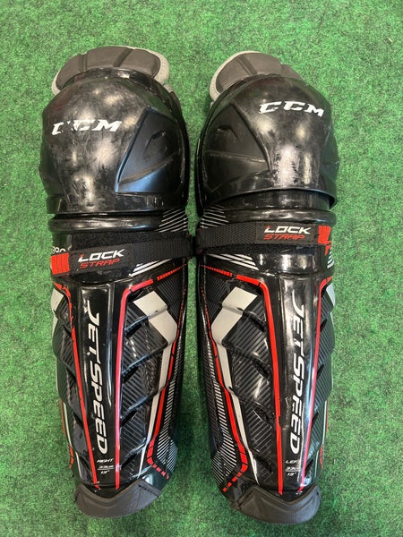 Senior CCM JetSpeed FT390 Shin Pads 13" (Used)