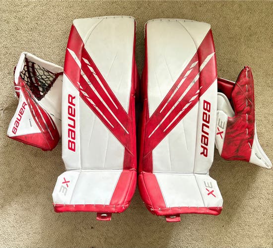 31" +1" Bauer Vapor 3x Intermediate Medium Goalie Full Set