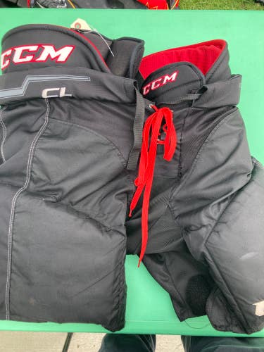 Black Senior Large CCM U+CL Hockey Pants (Used)