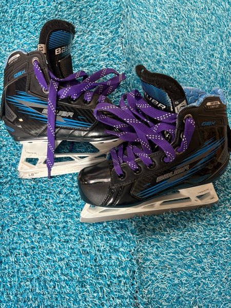 Youth Bauer GSX Hockey Goalie Skates Regular Width 13.5 (Used)