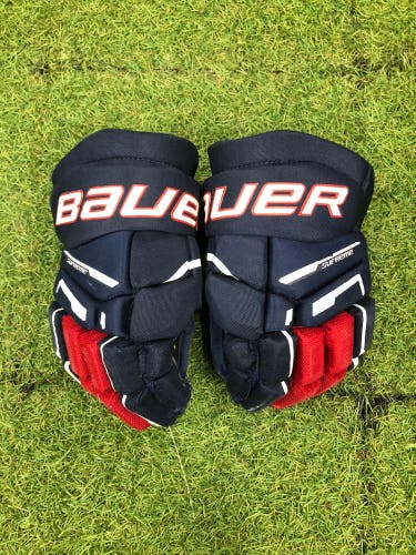Blue Junior Bauer Supreme M3 Gloves 11" (Used)