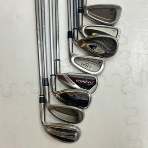Various used right handed irons/ wedges