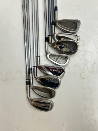 Various used right handed irons/ wedges