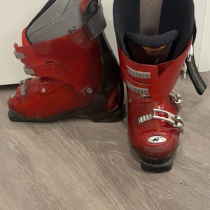 Nordica snow BOOTS Shoes Ski Snowboard flex index 60 Red/Black Sz M4