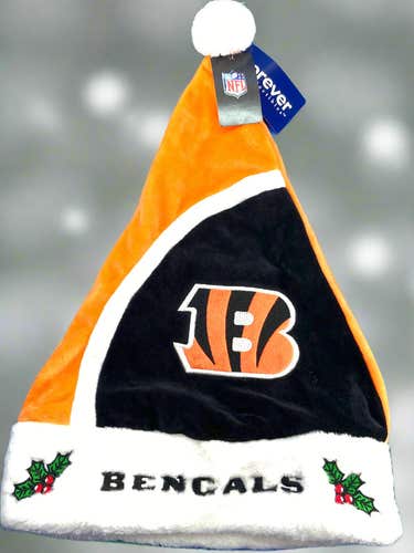 Cincinnati Bengals NFL Fleece NOS Santa Hat (New)