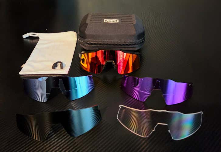 100% Percent Sunglasses with multiple lenses