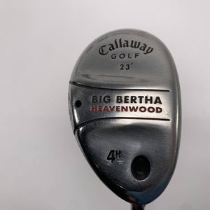 Callaway Big Bertha Heavenwood 4 Hybrid 23* RCH 75w Firm Graphite Mens RH