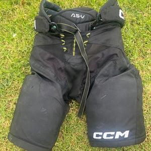 Black Senior Medium CCM Tacks AS-V Hockey Pants