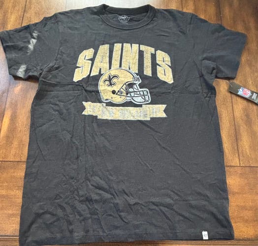 New Orleans Saints 47 Brand T-Shirt Adult Medium New With Tags