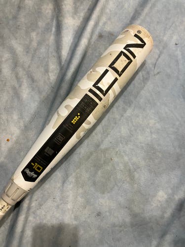 2025 Rawlings Icon Composite Bat USSSA Certified (-10) Composite 17 oz 27" (Used)