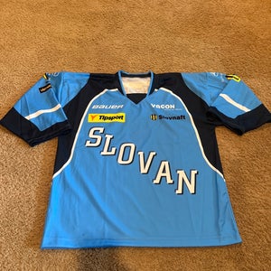 Miroslav Šatan Slovan Bratislava Licensed Fan Jersey – Size L – Made in Slovakia