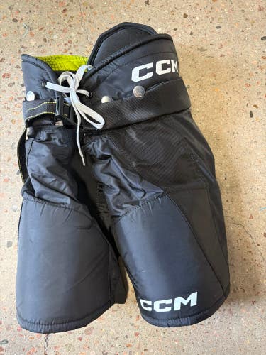 Black Youth Large CCM Tacks XF Pro Hockey Pants (Used)