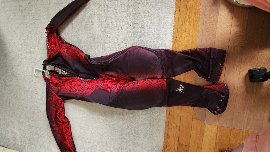 Kids Spyder Padded Racing Ski Suit size 14/16 (Used)