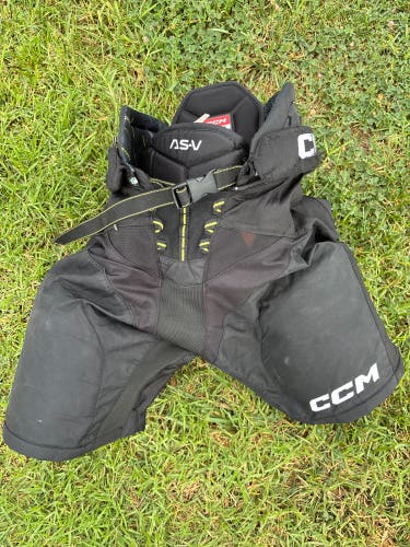 Black Senior Medium CCM Tacks AS-V Hockey Pants