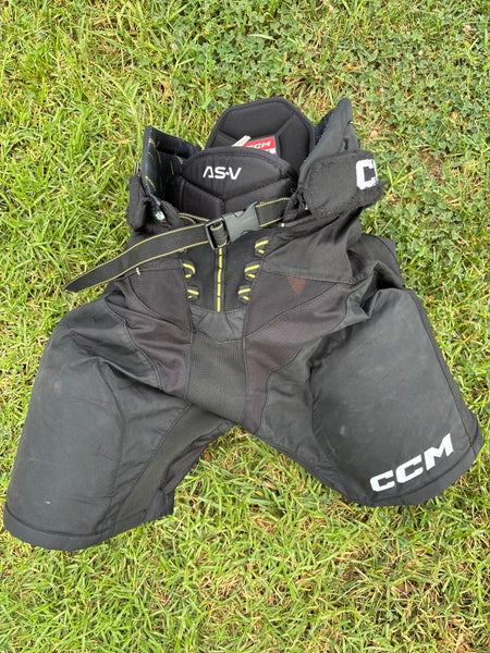 Black Senior Medium CCM Tacks AS-V Hockey Pants