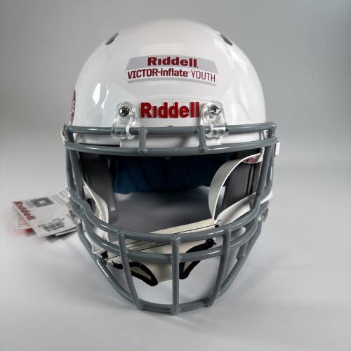 Riddell Victor-i Youth Football Helmet XXS-XS White Color 2023 W/ Chinstrap READ