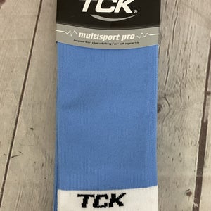 TCK 35452 Adult's Multisport Pro Durable Athletic Socks Light Blue White Medium