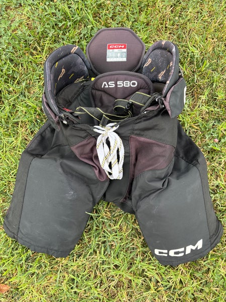 Black Senior Small CCM Tacks AS 580 Hockey Pants