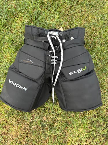 Black Intermediate XL Vaughn SLR4 Int Hockey Goalie Pants