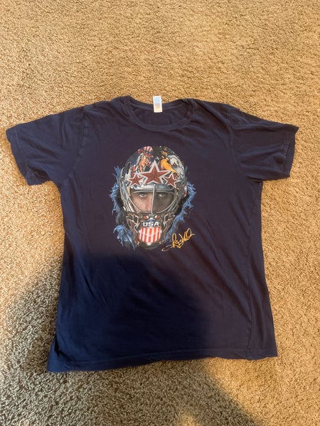 Ryan Miller USA Hockey T-Shirt #39 Team USA Olympics – Size Small