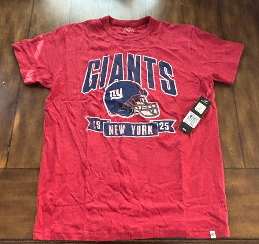 New York Giants 47 Brand T-Shirt Adult Small New With Tags