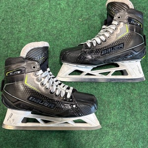Senior Bauer Elite Hockey Goalie Skates (Fit 3) Size 8.5 (Used)