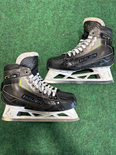 Senior Bauer Elite Hockey Goalie Skates (Fit 3) Size 8.5 (Used)