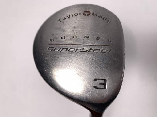 TaylorMade Supersteel 3 Fairway Wood 15* Precision Rifle S-90 Stiff Mens RH