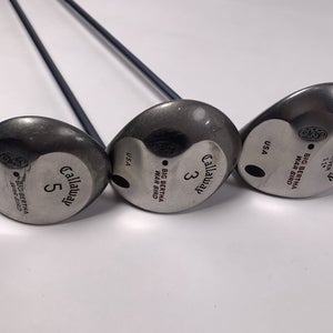 Callaway Big Bertha Warbird Wood Set Driver 3 5 | 11* 15* 18* RCH 90 Mens RH