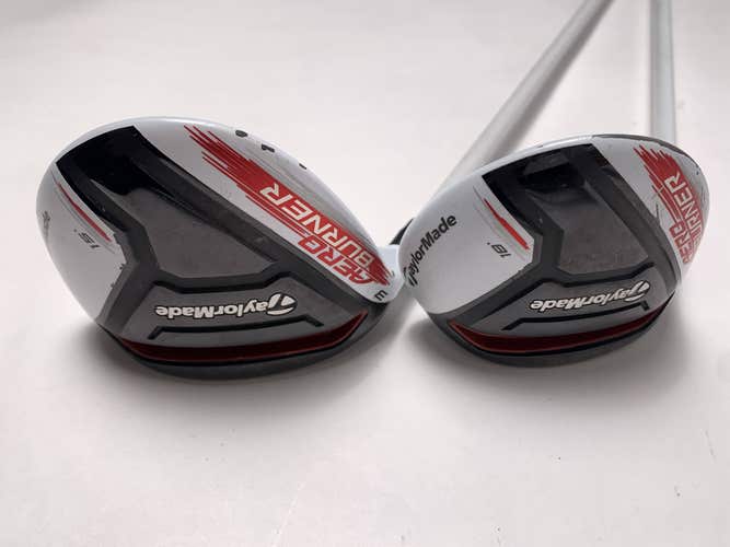 TaylorMade AeroBurner 3 & 5 Fairway Wood Set 15* 18* Matrix Speed Rul-Z Mens LH
