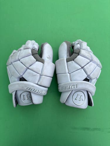 White Large Warrior Nemesis Q5 Goalie Gloves