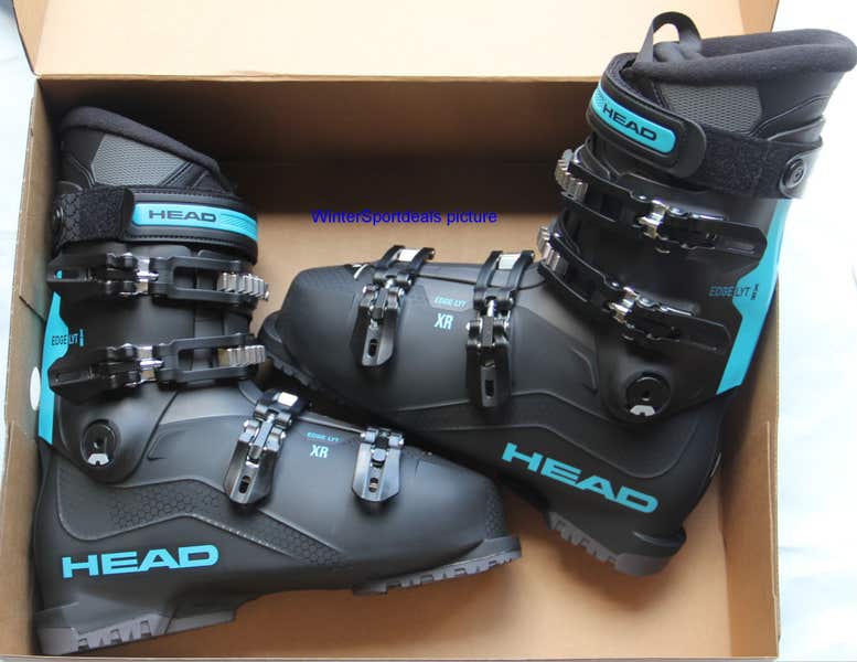 NEW 2026 Head Edge LYT ski boots men's XR black/blue Flex 80 US 8