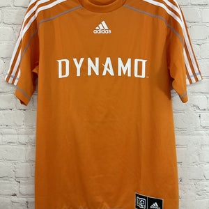Adidas Men's CLIMALITE 100% Polyester DYNAMO Soccer Shirt Orange White Small