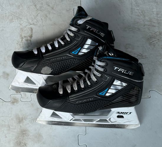 2024 True Catalyst 5X4 Hockey Goalie Skates Regular Width 6.5 (Used)