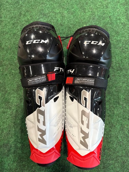 Junior CCM JetSpeed FT4 Shin Pads 11" (New)