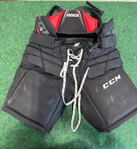 Black CCM E1.5 Hockey Goalie Pants (Used) | Junior Medium
